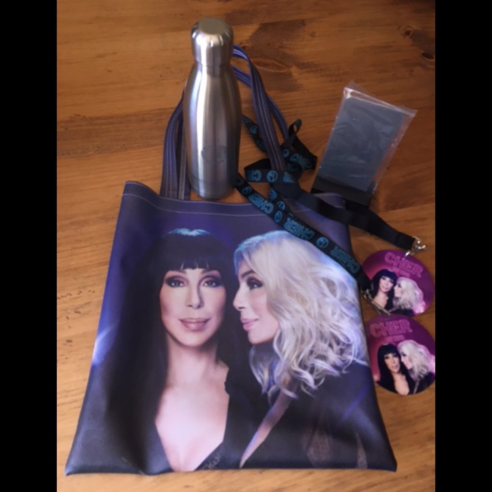 Cher "Here We Go Again" 2019 Concert VIP Tote Bag and Gift Items
